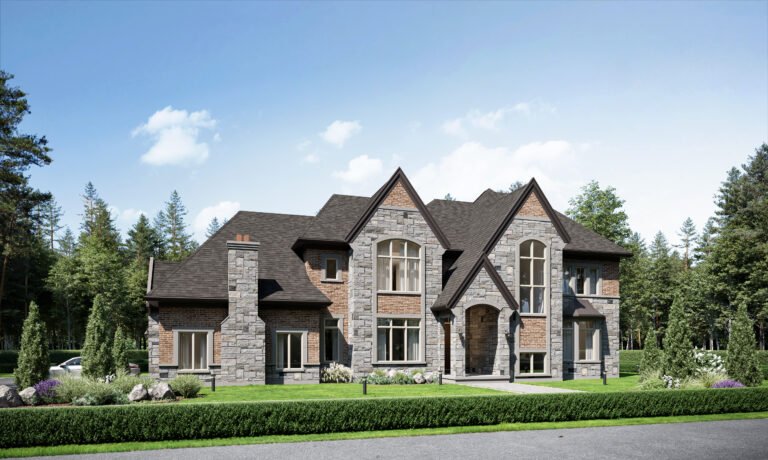 Legacy exterior elevation with turret